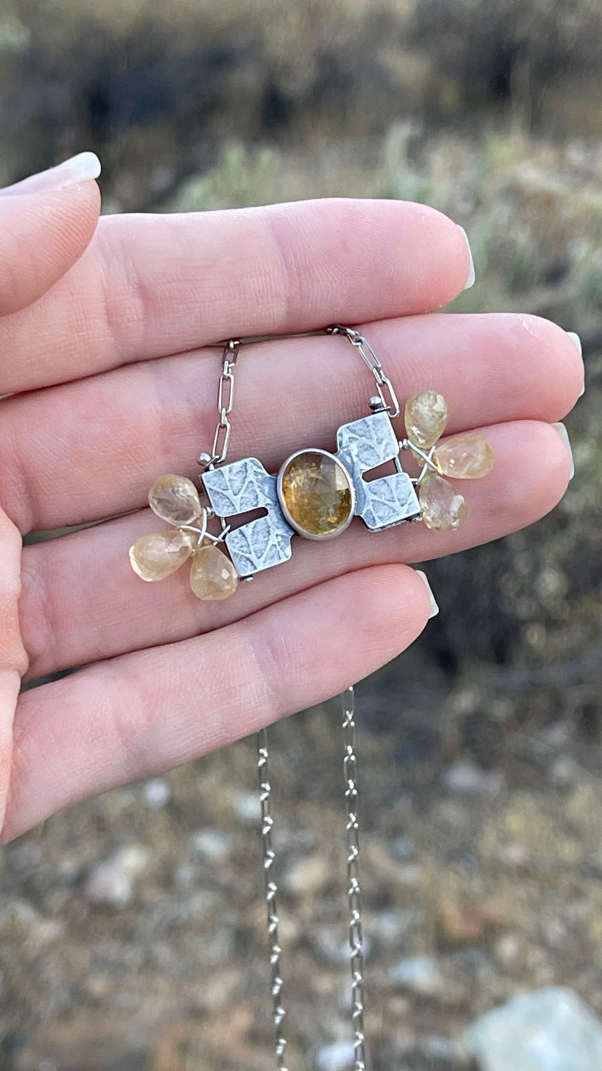 BLÓM Necklace No.1 // Citrine