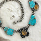 Carved Kingman + Brandy Citrine // Statement Choker No. 2