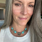 Carved Kingman + Brandy Citrine // Statement Choker No. 2