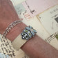 Nordic Garden Bracelet // Silver, Silk + Leather