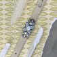 Nordic Garden Bracelet // Silver, Silk + Leather