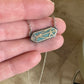 Petite Crystal Point Necklace // Royston Turquoise Inlay