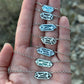 Petite Crystal Point Necklace // Sleeping Beauty Turquoise Inlay