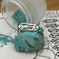 Petite Crystal Point Necklace // Royston Turquoise Inlay