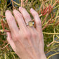 Citrine Cross Ring // Size 6