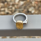 Citrine Cross Ring // Size 6