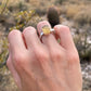 Citrine Cross Ring // Size 6