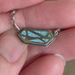Petite Crystal Point Necklace // Sleeping Beauty Turquoise Inlay