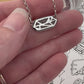 Petite Crystal Point Necklace // Ruby Inlay