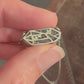 Petite Crystal Point Necklace // Green Abalone Inlay