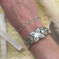 Nordic Garden Bracelet // Silver, Silk + Leather