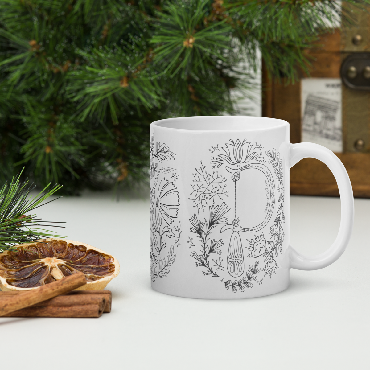 HAMMER + TORCH + SAW // White glossy mug