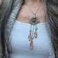 Dream Catcher Talisman Necklace // Grey