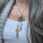 Dream Catcher Talisman Necklace // Grey