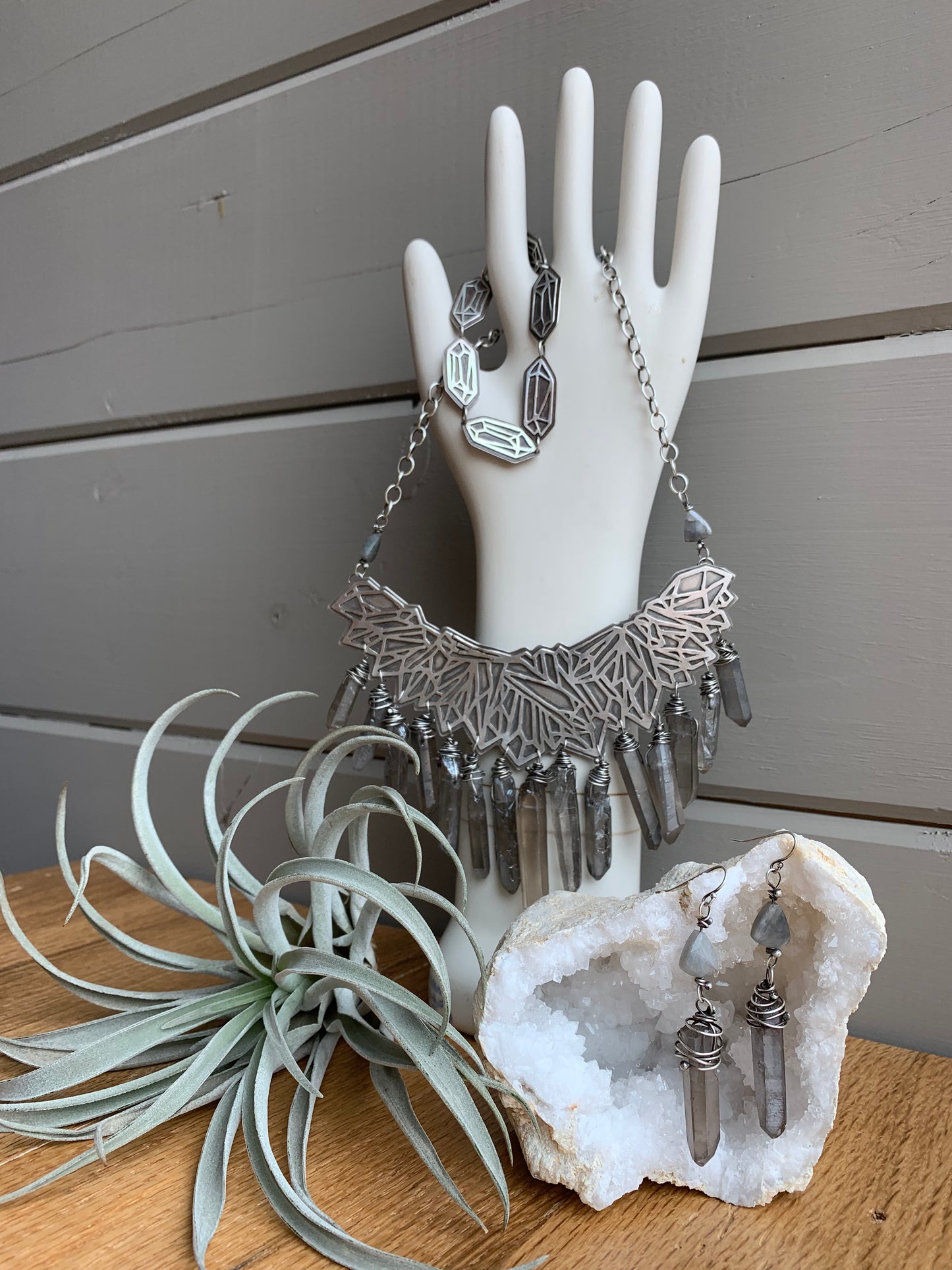 Cluster Bib Necklace // Crystallized Collection