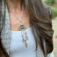 Dream Catcher Talisman Necklace // Grey